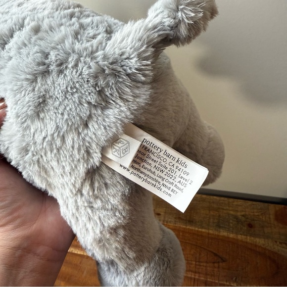 Pottery Barn Kids Plush Gray Elephant Toy - Picture 5 of 7